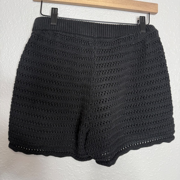 Wild Fable Black Shorts Crochet style -cp - Picture 4 of 7